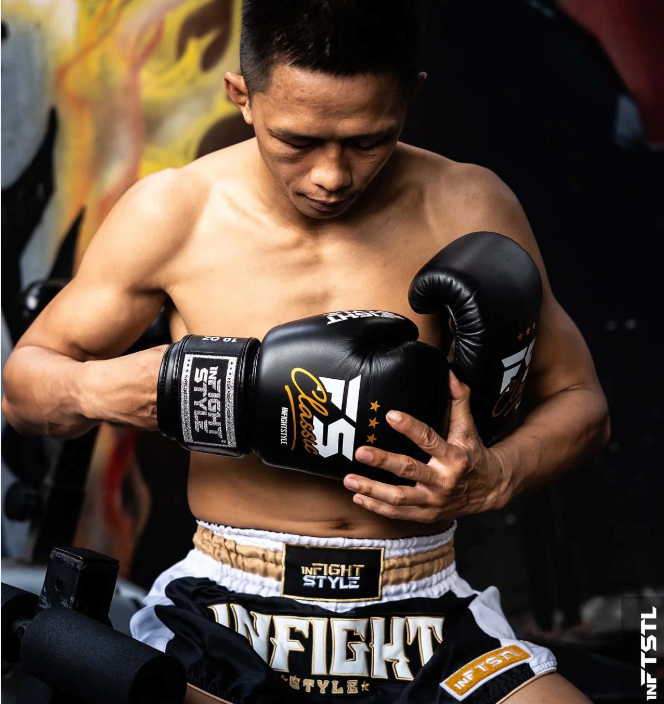 InfightStyle Muay Thai Boxing Pro Classic Gloves | Leather | Premium Fit | Har Teal Blue offer superior comfort and protection.