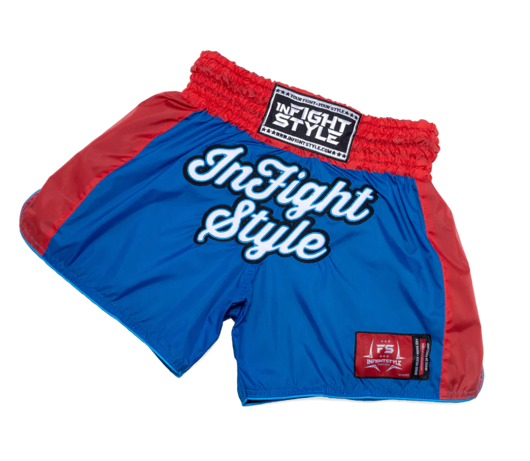 InFightStyle Original Nylon Muay Thai Training Shorts | Peter Parker Edition: Unleash Your Inner Hero with Style and Performance INFIGHTSTYLE