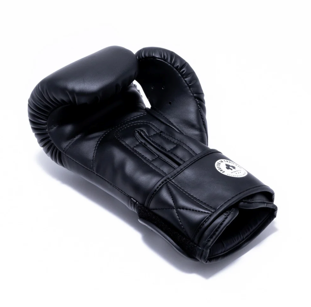 Infightstyle Pro Compact Muay Thai Boxing Glove | High-Grade Semi Leather | Black