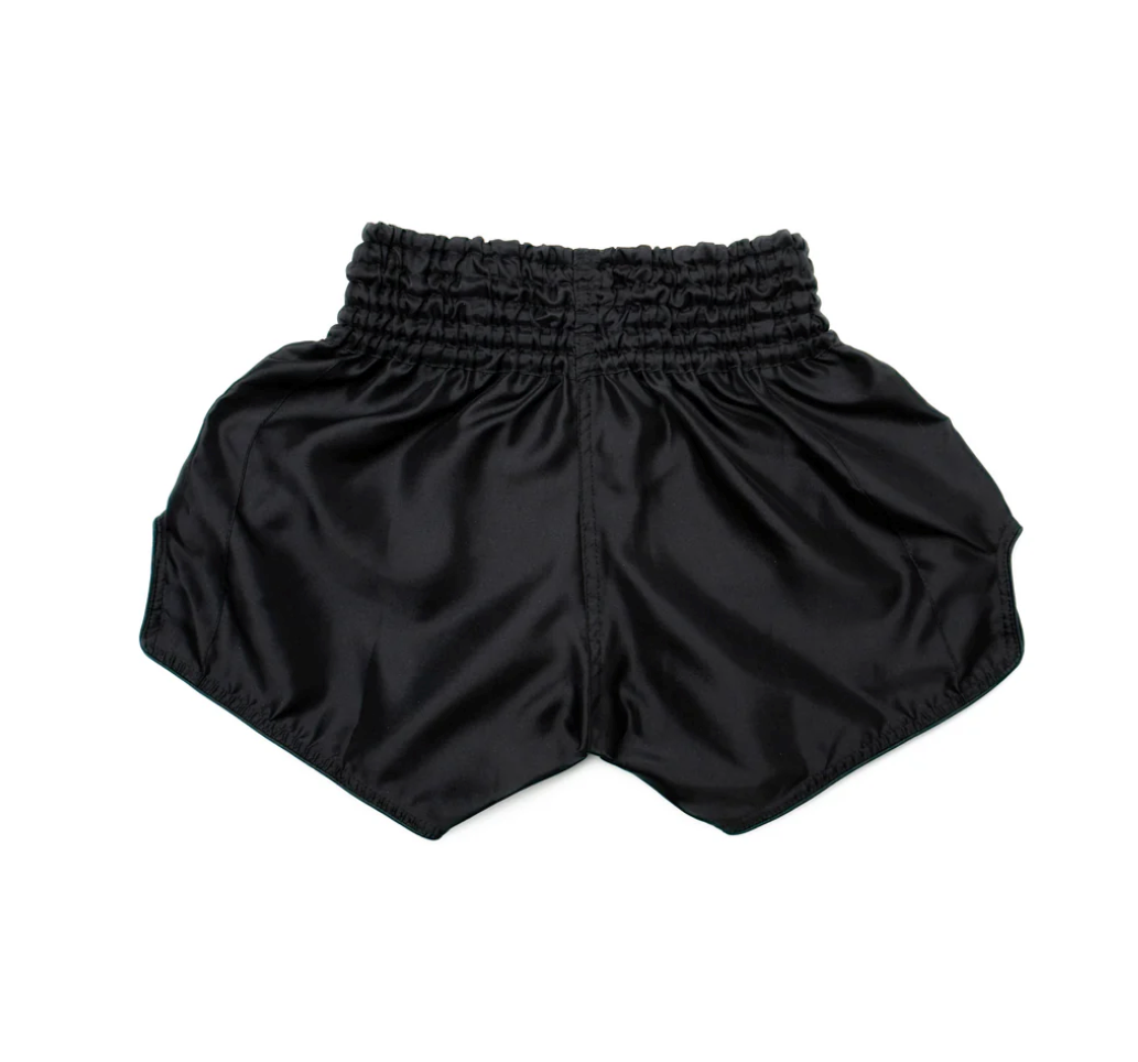 Tickets Retro Domino Muay Thai Training Shorts - Made In Thailand - Black