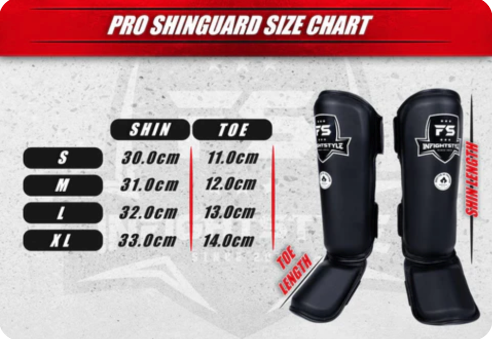 InfightStyle Pro Shinguards | Semi Leather | Multi-Layered Foam Padding | Red