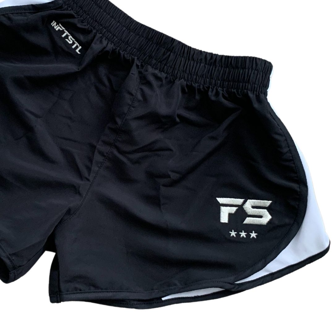 EZ-Fight Muay Thai Shorts - Black/white