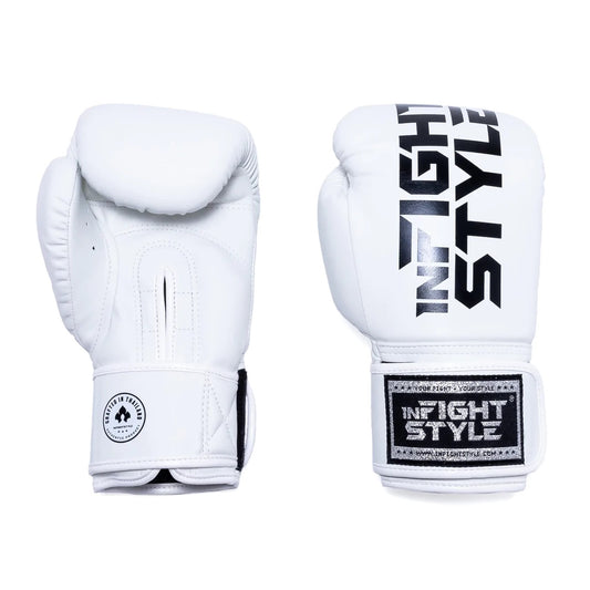 InfightStyle Muay Thai Boxing Pro Compact Glove - White INFIGHTSTYLE