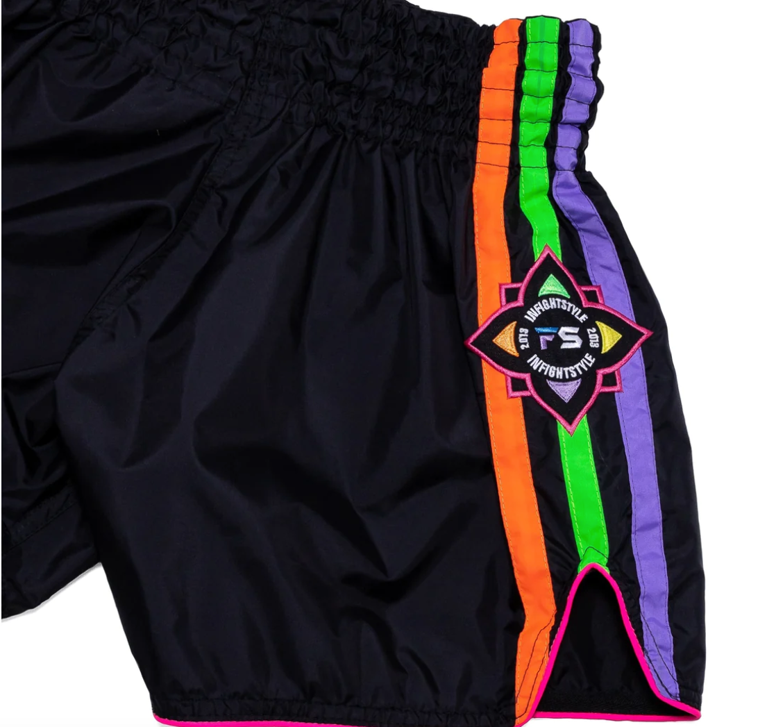 Mono Nylon Lotus Muay Thai Training Short | Prisma INFIGHTSTYLE