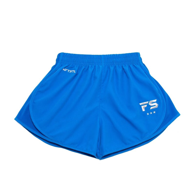 Ultimate Performance: EZ-Fight Muay Thai Athletic Training Shorts in Blue INFIGHTSTYLE