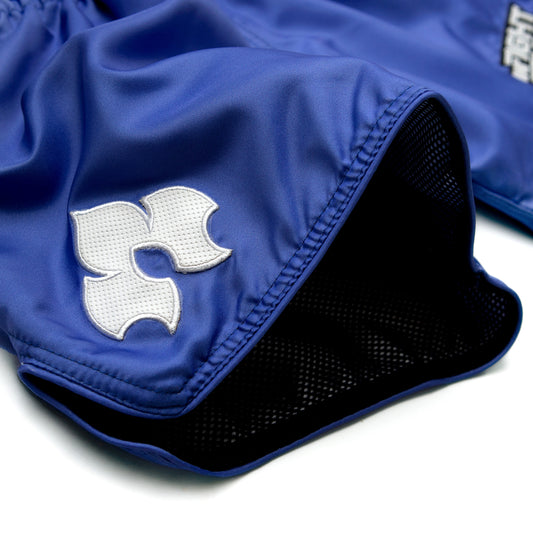 InFightStyle Utility Muay Thai Retro Athletic Training Short - Sleek Purple