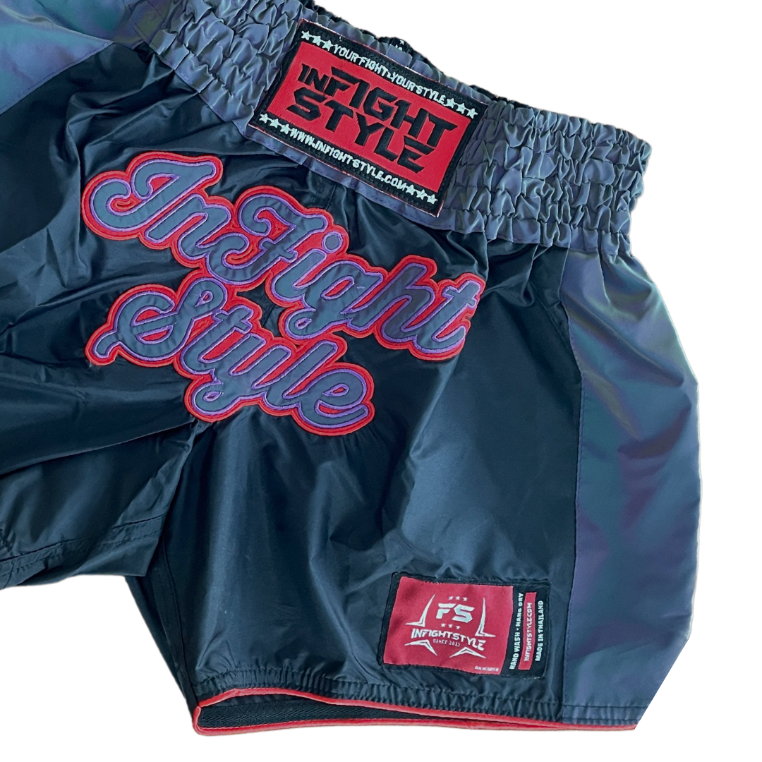 Astro "Red" Reflective Muay Thai Athletic Training Shorts