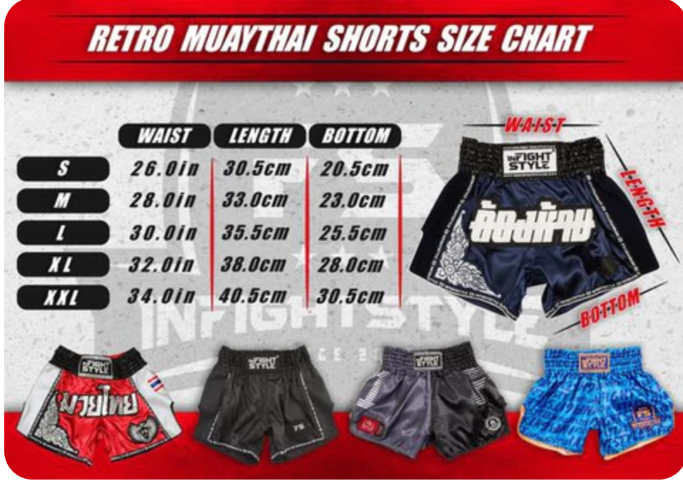 InFightStyle Nuetral Muay Thai Retro Training Short | Candy Edition