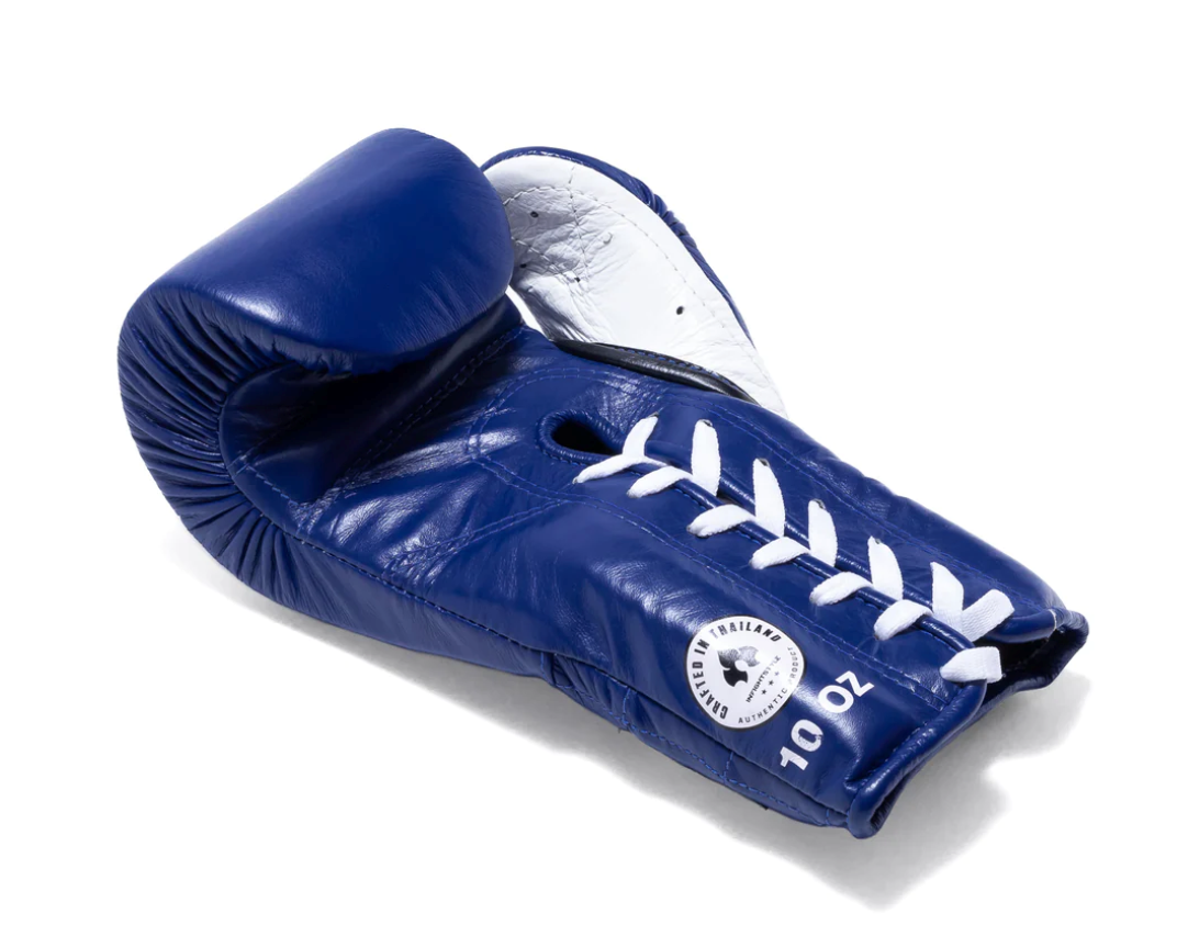 Infightstyle Mexithai Lace Up Muay Thai Boxing Gloves | Strike with Style Blue INFIGHTSTYLE