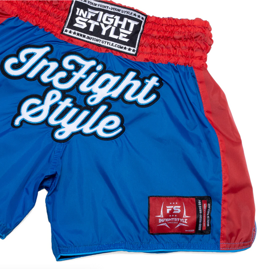 InFightStyle Original Nylon Muay Thai Training Shorts | Peter Parker Edition: Unleash Your Inner Hero with Style and Performance