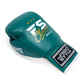 Heritage Lace Up Boxing Gloves - Antique Green with soft padding and lace-up closure for optimal training performance.