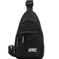 Limited Edition Urban Sling Bag in black with front zip pocket and adjustable strap, versatile crossbody.