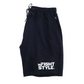FS Sweatshorts Black Preshrunk Cotton Terry Drawstring Waist Closure