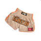 Nylon Lotus Retro Muay Thai Training Shorts | Burnt Orange