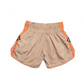 Nylon Lotus Retro Muay Thai Training Shorts | Burnt Orange