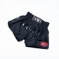 InFightStyle Nylon Lotus Retro Muay Thai Shorts - Black