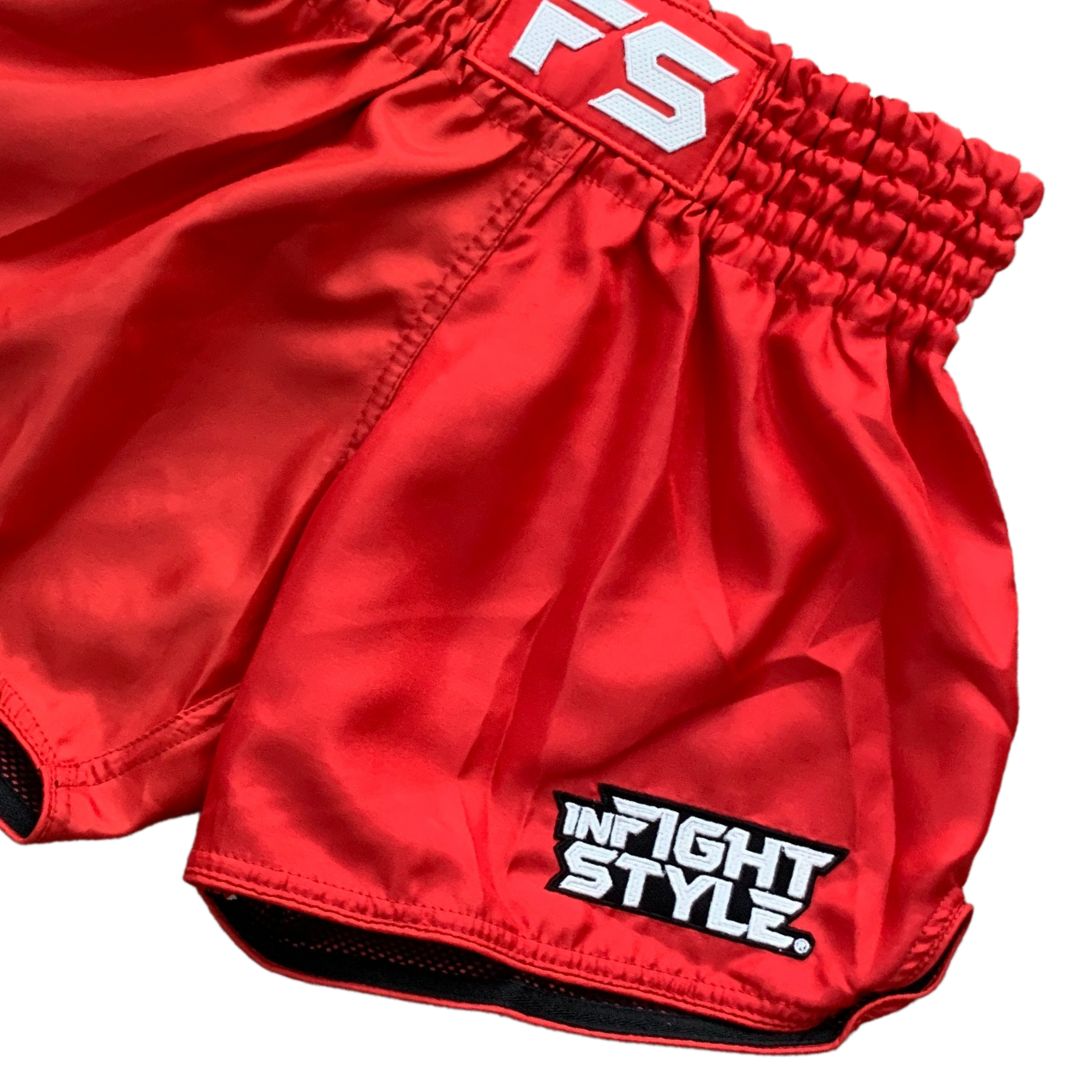 FS Utility Muay Thai Retro Training Short - Bold Red Edition