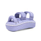 Infightstyle Double Strap Semi Leather Muay Thai Kick Pad - Pale Purple InFightStyle Canada