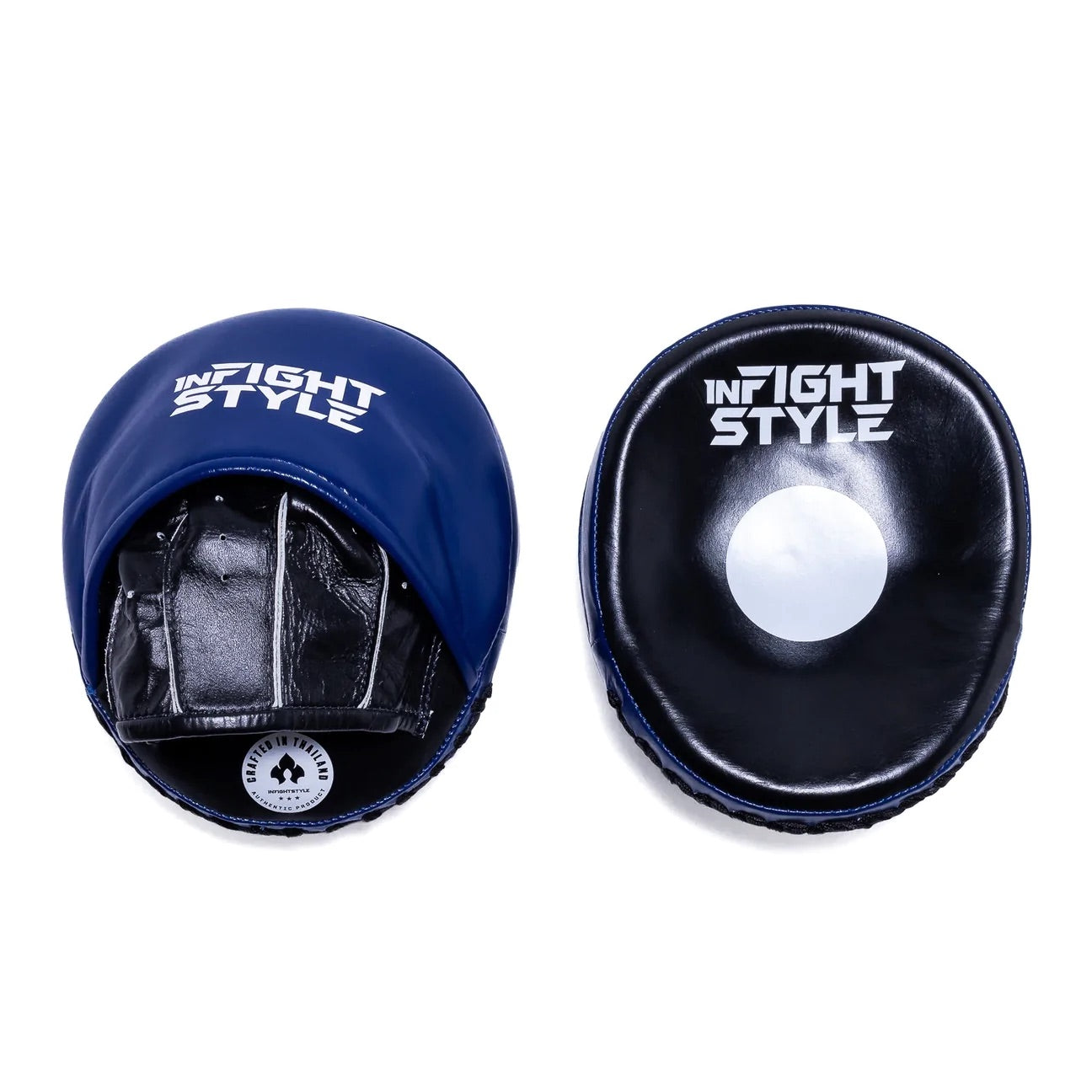 InFightStyle Muay Thai Boxing Focus Punch Mitts - Black/Blue