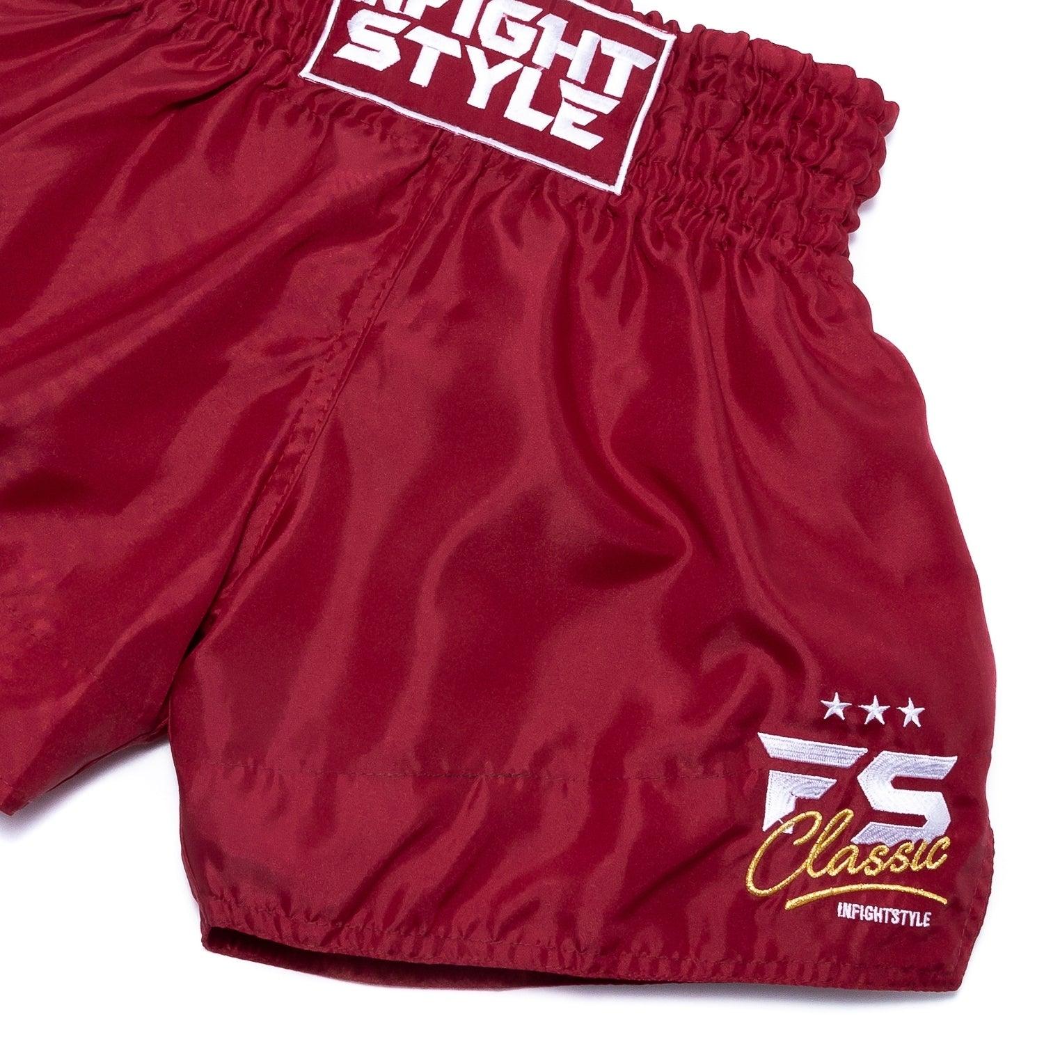 FS Classic Retro Short - Red - InFightStyle Canada 