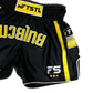 INFIGHTSTYLE MUAY THAI TRAINING SHORTS RT20 RETRO - BLACK/YELLOW