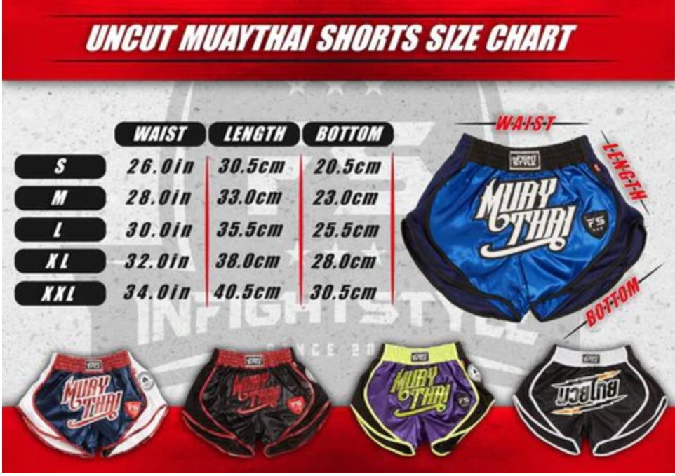 EZ-Fight Muay Thai Shorts - Mid Blue