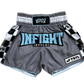 Powerful Strides | The Finish Line Muay Thai Athletic Training Short in Grey INFIGHTSTYLE