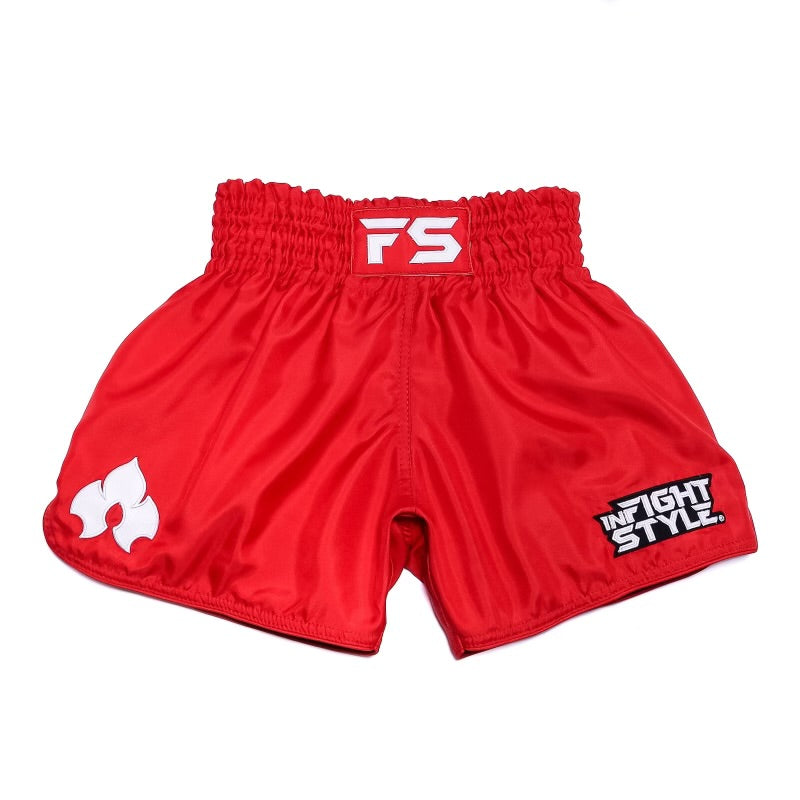 FS Utility Muay Thai Retro Training Short - Bold Red Edition