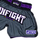 INFIGHTSTYLE "BIG TICKET" MUAY THAI TRAINING SHORT - PURPLE/GREY