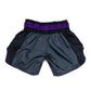 INFIGHTSTYLE "BIG TICKET" MUAY THAI TRAINING SHORT - PURPLE/GREY