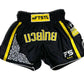 Infightstyle RT20 Muay Thai Athletic Training Short  - Black with Yellow Edition
