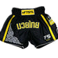 INFIGHTSTYLE MUAY THAI TRAINING SHORTS RT20 RETRO - BLACK/YELLOW