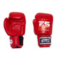 InfightStyle Muay Thai Boxing Pro Classic Leather Gloves - Red