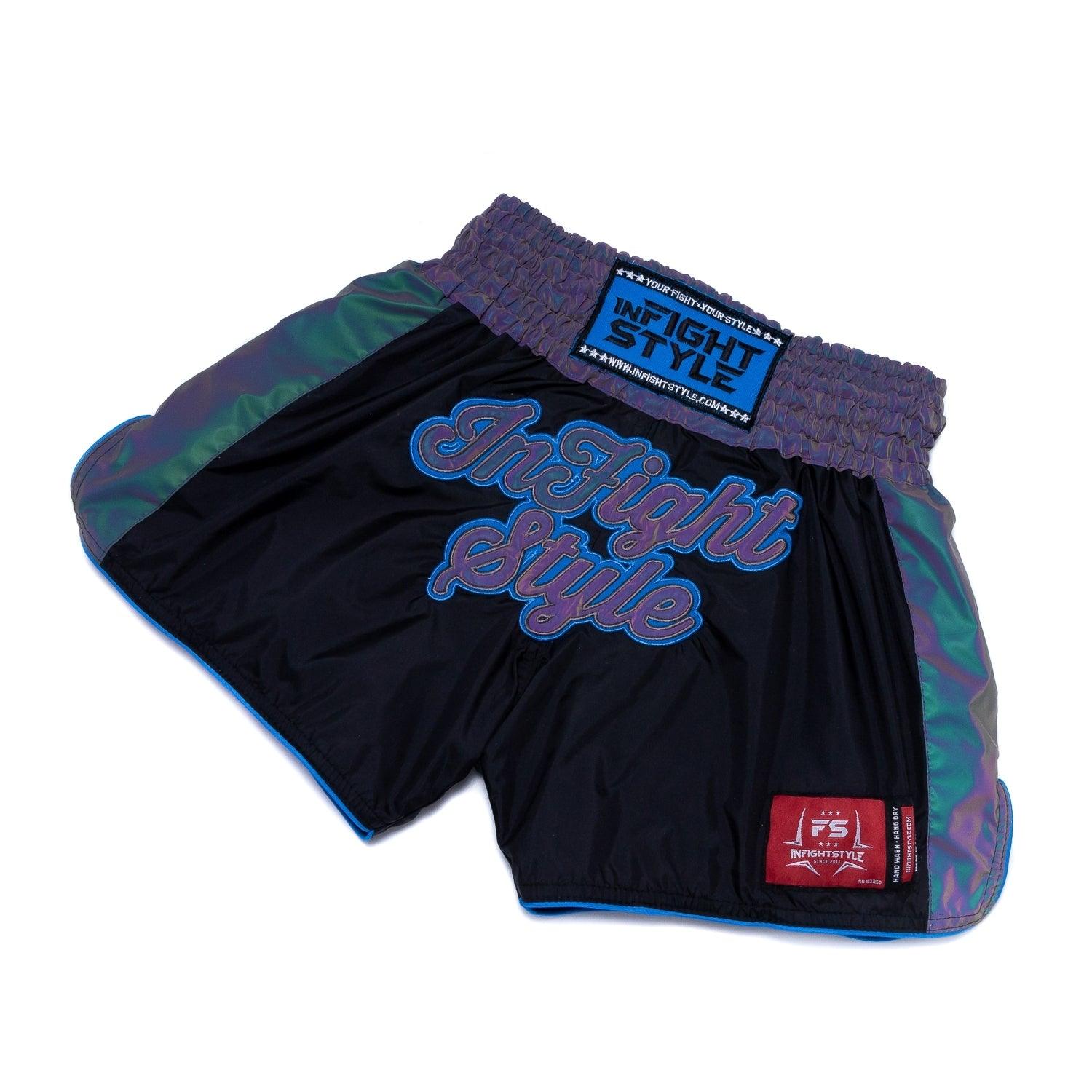Blue Stardust Space Galaxy Muay Thai Boxing Shorts